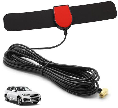 Antenne Dab pour Voiture avec Connecteur SMB, Compatible avec Alpine, Pioneer, JVC, Kenwood, Pure – Antenne Radio Numérique de 3 Mètres, Extension pour Véhicules, Réception Haute Qualité (B)