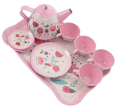 UPKOCH Junge Mädchen-teeservice Aus Tee-Spielzeug-Set Mit Tassen Tellern Und Untertassen Simulations-teeservice-Spielzeug Für Kleine Mädchen Nachmittagstee-spielset Für Rollenspiele