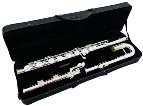 Flöte Für Anfänger C-Tune-Flöte Versilbertes Kupfermaterial 16 Tasten Geschlossene Löcher Professionelles Musikinstrument Mit Etui