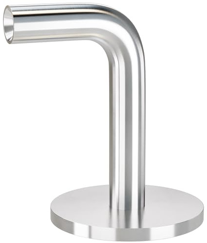 Buchetmann 2 Edelstahl V2A Handlaufhalter für Stockschraube Ø 42,4 mm - rostfreier Handlaufhalter für Stockschraube für Rundrohre, Handläufe und Geländer, Metallbau, Heimwerken