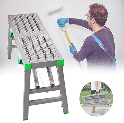 ZHANGGL Andamio Plegable portátil de Acero, Plataforma de Trabajo, Torre de Soldadura, Escalera y Taburete para Lavado de vehículos, Limpieza y decoración, Carga máxima de 400 k