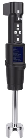 Yechiry Batidora de Mano Comercial, Motor sin Escobillas de 300 W, Velocidad Variable de 3000-12000 RPM con Varilla de Acero Inoxidable 304 de 200 Mm para Restaurante, Laboratorio, (A)