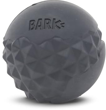 Bark Dog Toy Super Chewer Comet Squeaky Tough Dog Ball Chew Toys for Aggressive Chewers, Hard Rubber With Different Textures, Smear Peanut Butter for an Extra Tasty Reward, For Medium To Large Dogs