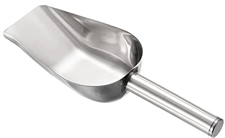 PATIKIL Glace Cuillère, Inox Acier 9.1x2.4 Petit Glace Tissuant Utilité Pelle pour Cuisine Tige Fête, Argent