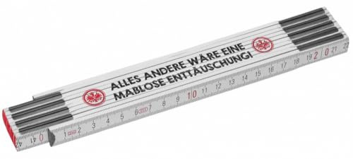 Eintracht Frankfurt Zollstock weiß Gliedermaßstab 2 Meter Schmiege SGE