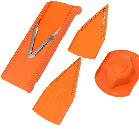 Mandoline Slicer, Manual Vegetable Cutter V Blade Mandoline Food Cutter with Hand Guard Vegetable Slicer Mandolin Cutter for Vegetables Onion Garlic Potato