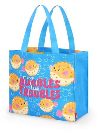 LEGAMI – Grand sac de plage pour femmes, en matériau renforcé, avec fermeture magnétique, de transport, capacité de charge jusqu'à 15 kg, 44 x 61,5 cm