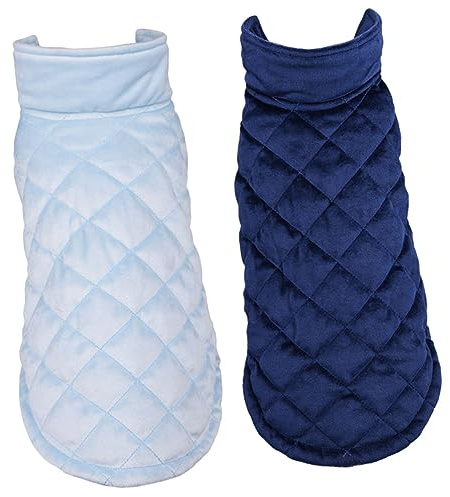 Toddmomy 2stücke Herbst Winter Hundebekleidung Bequeme Und Waschbare Hundeweste Für Kleine Hunde Für Tägliches Tragen Und Besondere Anlässe Attraktiven Farben