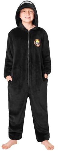 Get Trend Naruto Combinaison Pyjama Garçon Hiver, Grenouillère Polaire Enfant et Ado Chaude, Onesie Anime, Idee Cadeau (11-12 Ans, Noir Naruto)