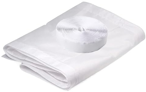 Joint de fenêtre pour climatiseurs mobiles, porte coulissante, kit d'étanchéité en polyester, réglable, isolation économe en énergie pour climatiseur, sèche-linge, fermeture à lacets, design sans