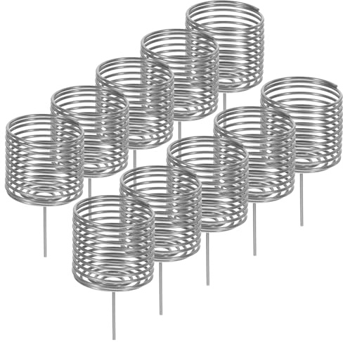 TOYANDONA 10pezzi Contenitori Per Fertilizzanti in Acciaio Resistente Cestini Coperchio Da Giardinaggio Accessori Per Bonsai e Piante in Vaso