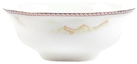 Exquisito plato hondo de cerámica con personalidad simple china, resistente al calor, pequeño cuenco de sopa