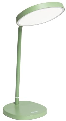 Lumie Task - 10,000 Lux Adjustable Bright Light Therapy Desk Lamp for Mood and Energy Boost and Winter Blues Relief, Crystal Clear Illumination and Maximum Visual Comfort - Sage Green