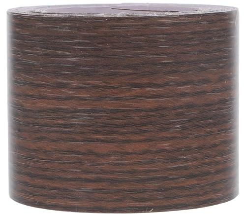 Bande de Cerclage pour Meubles Effet Bois Marron en Pvc | Flexible, Découpe sur Mesure, Style Simple Rustique, DIY Décoration Maison et Meuble