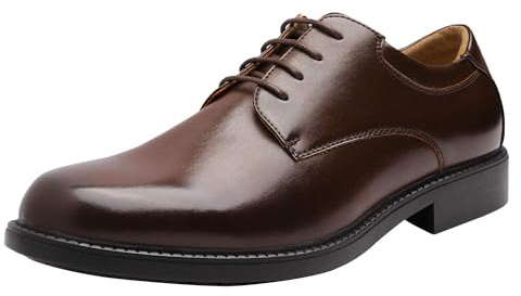 Bruno Marc Zapatos Vestir Oxfords Cordones Hombre Traje,Size 41.5,Marrón