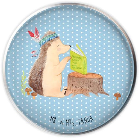 Mr. & Mrs. Panda Stöpsel Waschbecken Igel Federschmuck - Geschenk, Tiere, waschtischstöpsel, Ablaufgarnitur, Indianer, Abfluss, Abenteuer, Abflussstopfen, Lagerfeuer, Camping