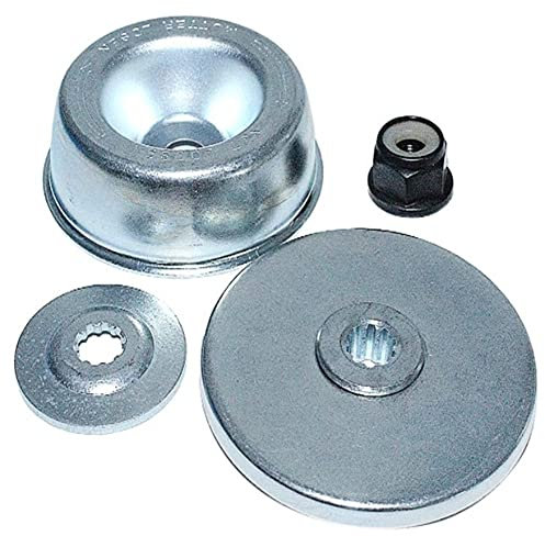 LKJYBG 4-teiliges Trimmermesser-Adapter-Set, Gartenmaschinen-Rasenmäher-Klingen-Wartungsset für Stihl FS90 FS120 FS200 FS250 Rasentrimmerkopf Ersatz 4126 713 3100