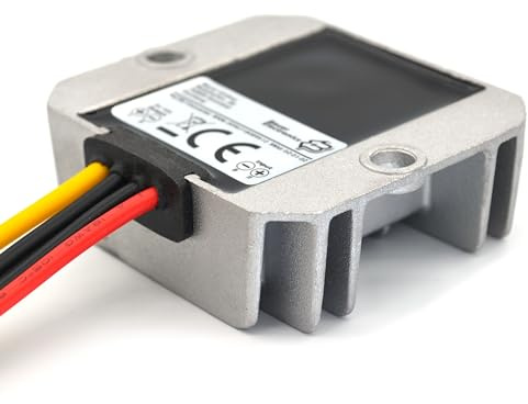 Bauer Electronics Spannungs-wandler DC-DC 24V auf 12V, 10A 120W | Auch für 20V- und 32V-Systeme DC-DC-Step-Down-Wandler mit stabilisiertem 12V-Ausgang