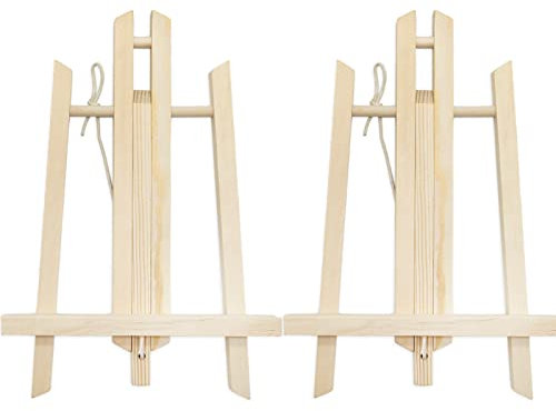 Chevalet Peinture 30cm Haut, Réglable En Hauteur & Pliant, Mini En Bois Pour Enfant, Petit Tableau