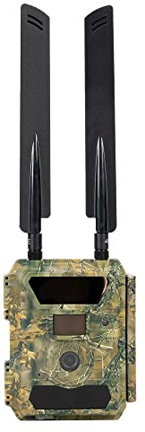 PNI Hunting 400C PRO 24MP Jagdkamera mit 4G LTE Internet, GPS, überträgt gleichzeitig Video, 4 E-Mails, FTP, Full HD 1080P, Nachtsicht, 59 unsichtbare LEDs für Tiere, Camouflage, PNI-HU400PRO