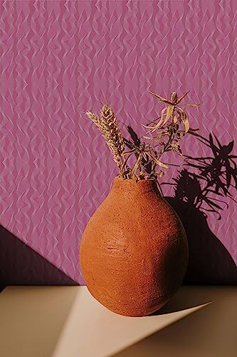 marburg Tapete Lila Rot Grafisch Vliestapete für Wohnzimmer oder Schlafzimmer Made in Germany 10,05 x 0,75 m