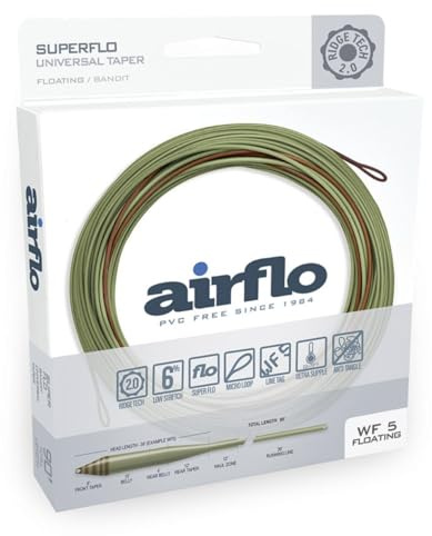 AIRFLO Ridge 2.0 Superflo Universal Taper Float Fly Line 7 wt Olive/Chartreuse