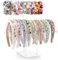 MOFASVIGI Headband Holder Stand, Acrylic Hairband Organiser Storage, 2-Tier Clear Scrunchie Holder Stand Hair Accessories Organiser Hair Tie Display for Women and Girls