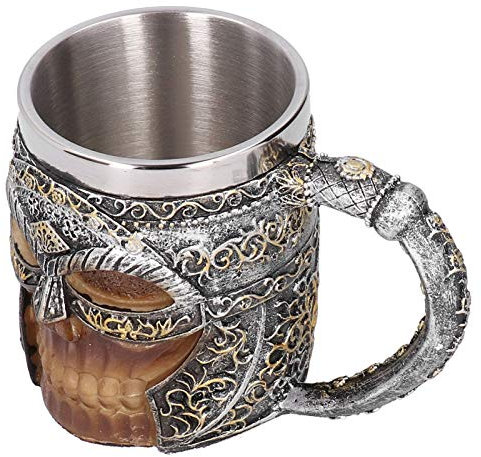Beer Cup Viking Beer Mug Beer Stein Tankard Vintage Wine Glass Mug Coffee Mug Stainless Steel Beer Cup for Bar Pub Party Accessory