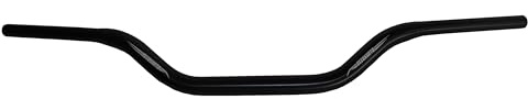 Manubrio Accossato Nero per Moto Morini 9,5, Piega Bassa, in alluminio, diametro 28,5 mm