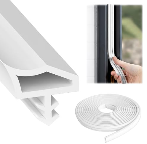HENGBIRD Joint de porte - Blanc - 10 m - Isolation acoustique - Protection contre l'humidité, les collisions et l'isolation acoustique
