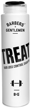 Barbers & Gentlemen Champú Control Caída Barbers Gentlemen, Color Transparente, Presentación: 250 ml, Volumen y Densidad, Mejor Anclaje, Perfume Afrutado, Ideal para Barbería Peluquería