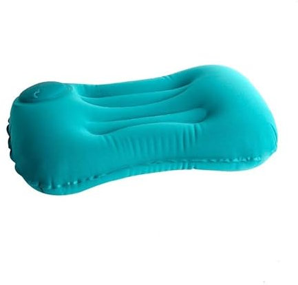 YUNYU Ultralight Inflatable Camping Pillow for Adults - Compact Compressible Pillow with Eye Mask & Earplugs, Portable Foldable Square Beach for Hiking, Backpacking, Fishing