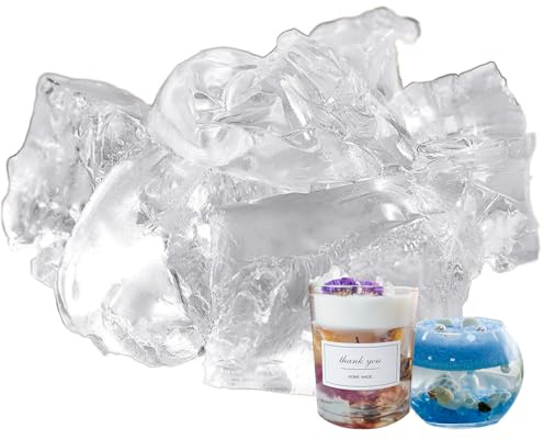 CoolCrafts Cera Gel Trasparente per Candele Cera di Gel per Creazioni Artigianali e Decorazioni - 2.2kg