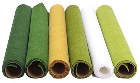 KIMISS Alfombra de Hierba Artificial Deco para Jardines en Miniatura, 100 X 40 Cm, Césped de Nylon PA Versátil para Modelos, Casas de Muñecas y Paisajes (Verde Amarillo)