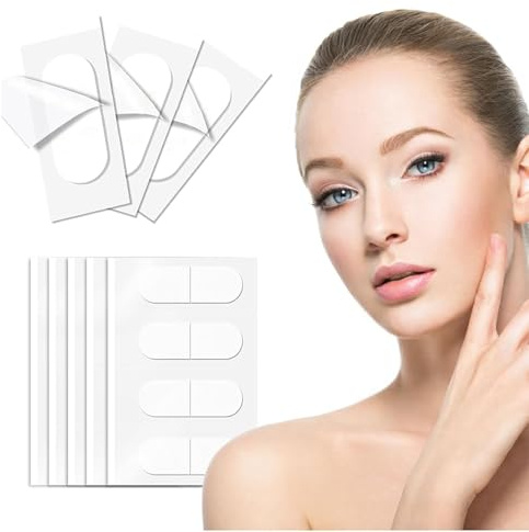 160 Stück Facelifting Aufklebers für Frau, Unsichtbares Face Lift Patch für V-Form Gesicht, Face Lifting Tape,Makeup Facelifting Tools zur Straffung der Haut im Gesicht am Hals und an Schlaffen Augen