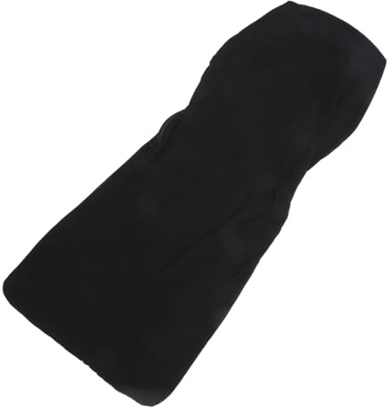 Uonlytech Housse de Chaise de Bureau Tissu Extensible Protection Amovible pour Siège et Dossier Facile à Nettoyer Couleur Noire