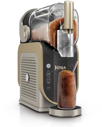 Ninja SLUSHi Frozen Drinks Maker, Create Slush, Stone Gold, FS301UKSTGD | Frozen Cocktails, Frappé, Milkshakes & Frozen Juice, No Ice or Preperation Needed, WhisperChill Technology, 1.9l Capacity