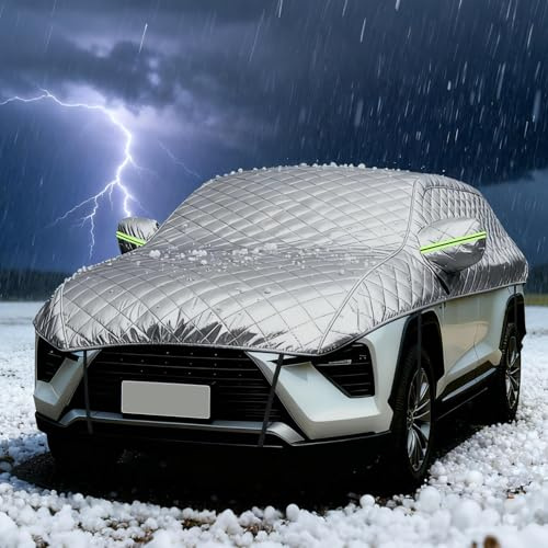Halbgarage Auto für smart #1 SUV 2022-,Wasserdicht Autoabdeckung,Winter Dicke Autoplane schützt vor Frost, Schnee und Sonne mit Reflexionsstreifen