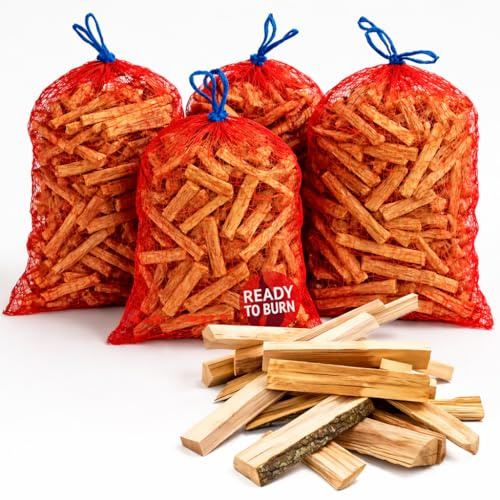 Fuel Lodge Kindling Wood For Wood Burner - Kiln Dried logs 10kg (2.5kg x 4 Bags) - Ideal fire kindling for Fire Pits and Log Burners | Fast Lighting, Low Smoke, 100% FSC Certified Fire Logs