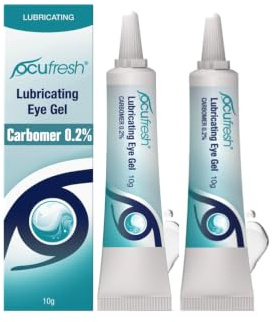 Ocufresh CARBOMER 0.2% Lubricating Eye Gel for Dry, Tired Eyes - Intensive Lubrication & Moisturising Formulation for Daily Eye Care Routine - Immediate Eye Hydration & Night Relief | 2 Pack