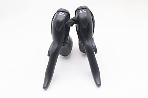 MicroNEW Dual Control Levers 3 x 9 Speed Trip Shifters Road Bicycle Derailleur Compatible for Shimano
