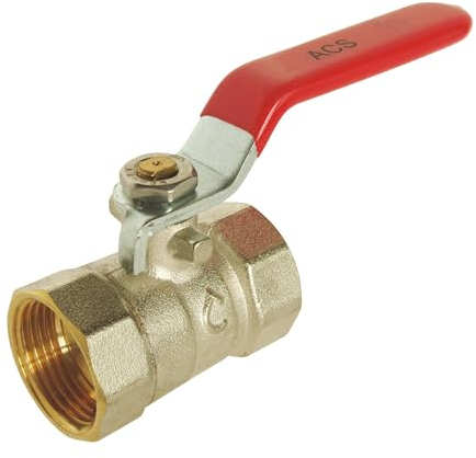 Somatherm for you - Valve con una doppia sfera femmina femmina 15/21 - maniglia piatta reversibile - Passaggio standard - Impermeabilizzazione rinforzata con 2 giunti tori