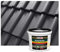 Isolbau Peinture de toiture - 12 kg RAL - Peinture de façade Nano - Résistant aux intempéries - Sans solvant, imperméable, résistant aux UV - Anthracite
