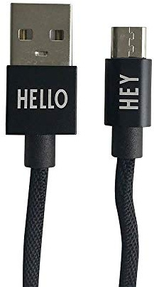 Design Letters Cavo USB Type C 2.0 | Ricarica Rapida Nylon | Caricatore Type C compatibile con iPhone | Certificato CE RoHS | Nylon Cavo USB | Cavo personale | Intrecciato in Nylon Cavo