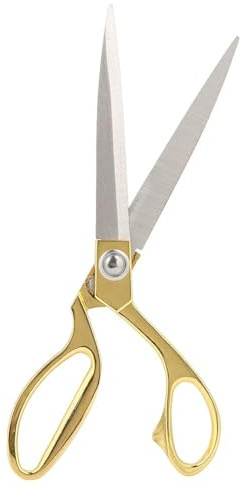 10.5in Forbici da sartoria Cesoie in acciaio inossidabile Filati Snipper Forbici multiuso Taglio Tessuto Abbigliamento Modifica Cucito Sartoria (Oro)