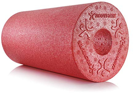 BODYMATE Foam roller STANDARD Medelhård Längd 30 cm Diameter 15 cm med gratis e-bok - Professionella foam roller-storlekar