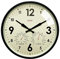 Cloudnola Horloge Murale en métal étanche pour intérieur et extérieur avec thermomètre et hygromètre, Vert, 30,5 cm, silencieuse, sans tic-tac