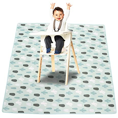 Alfombra De Juego Acolchada Impermeable Para Bebés, Bebés, Niños Pequeños, Juego Y Tiempo Boca Abajo, Alfombra De Actividad Plegable, Alfombra De Suelo Para Silla Alta, Alfombra De Gateo De Una Pieza