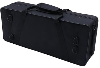 Schwarze Tragbare Trompetentasche aus Canvas für Bandauftritte | Robuste Stofftasche, Verstärkter Tragegriff, Stand Alone Ausführung für Mobilen Einsatz