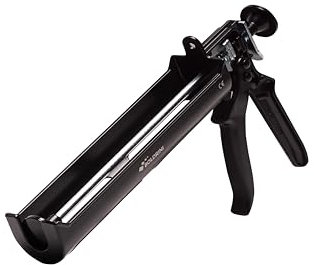 Pistolet professionnel pour appliquer des silicones et des scellants, structure et mécanique en métal. Prend en charge des pressions jusqu'à 164 kg